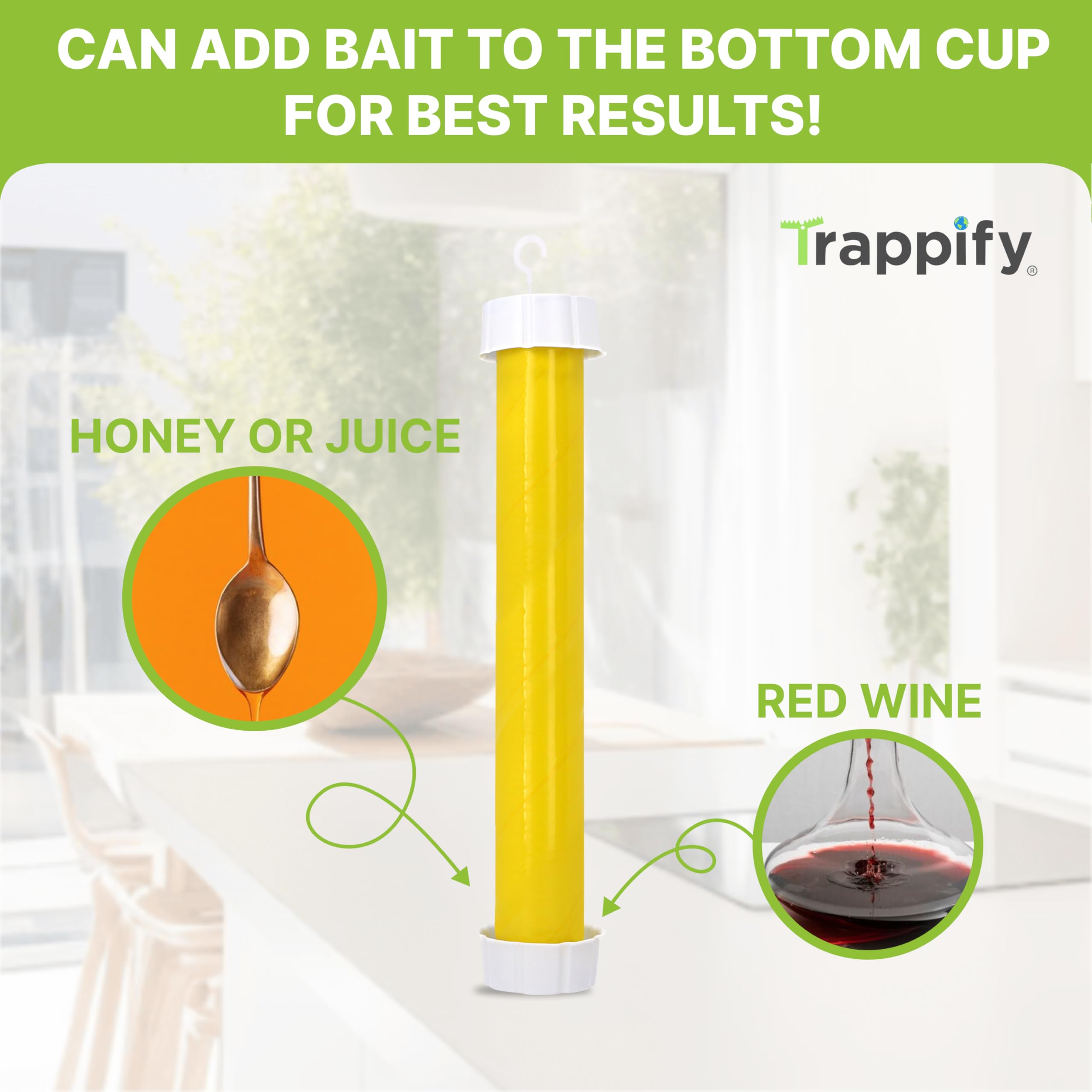Trappify Indoor Outdoor Use shows versatile placement for home and yard.