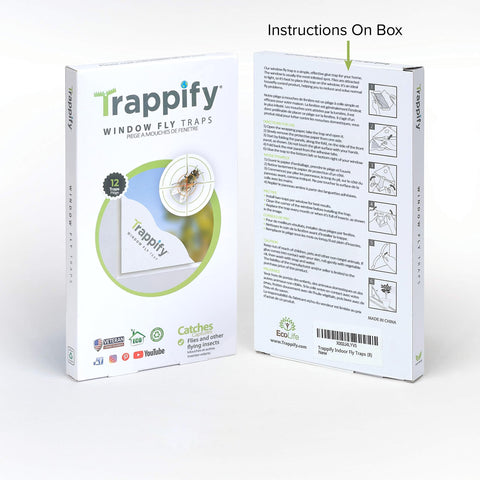 Trappify Non-toxic Fly Trap label, safe for families and pets.