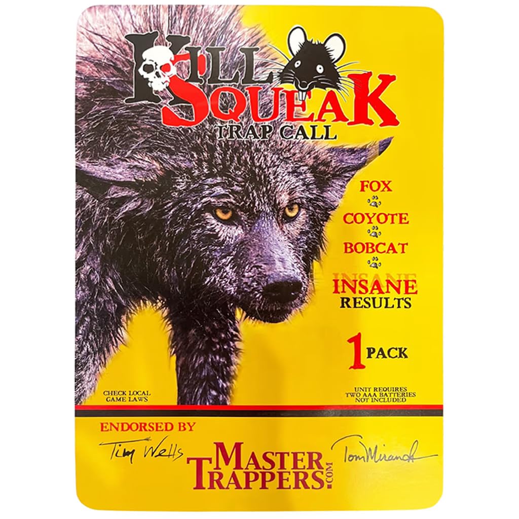 Trapping Kill Squeak Trap Call ready for field use at predator trap sites.