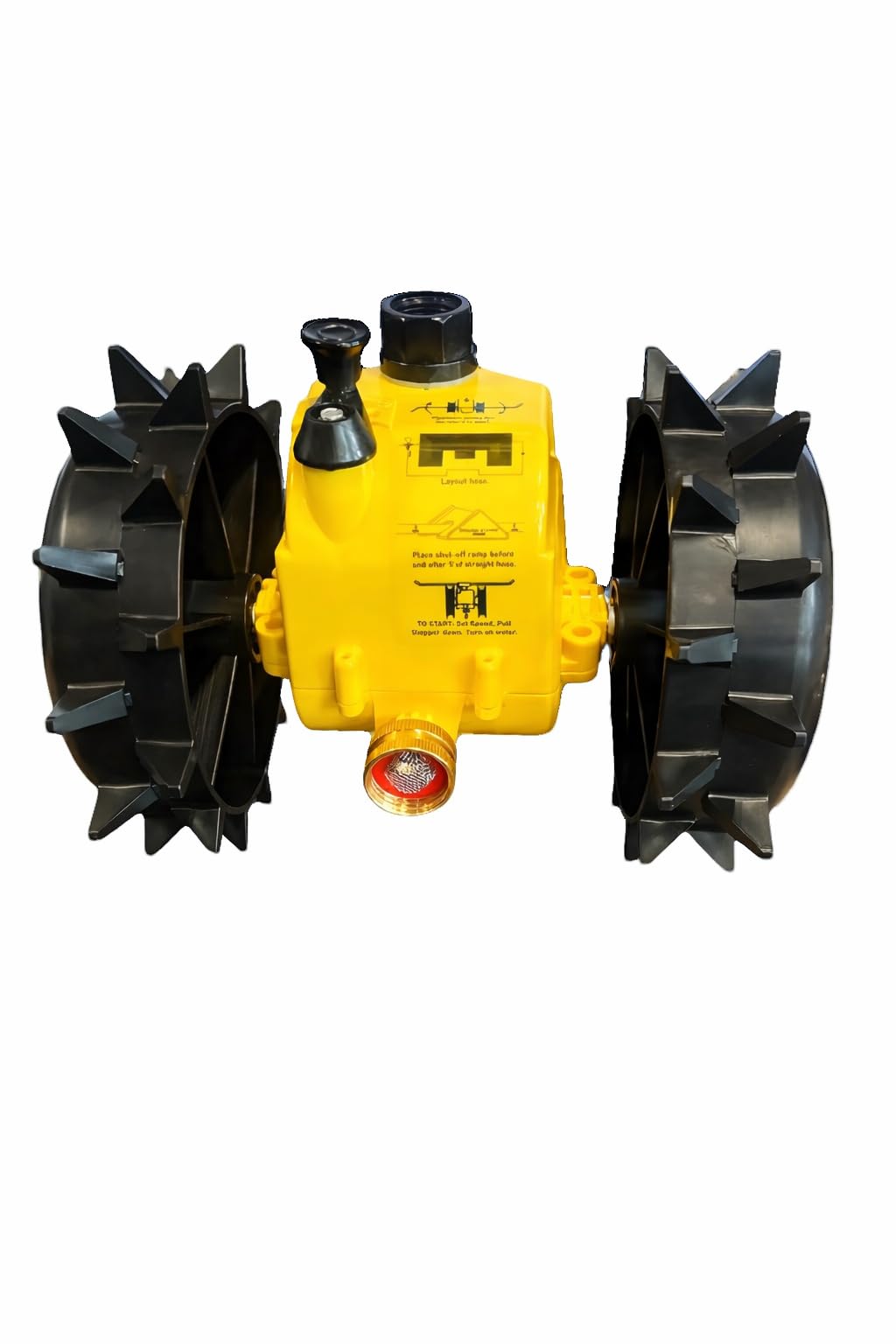Traveling Sprinkler motor assembly for Tractor Orbit with precise watering control.