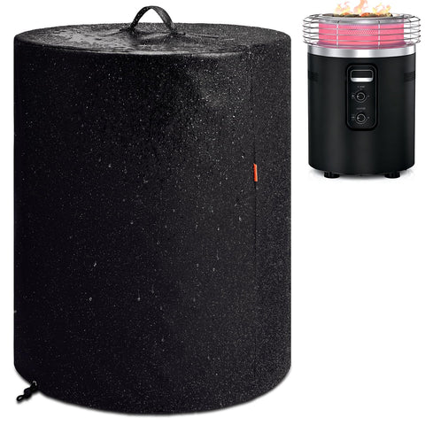 TRAVELIT Ninja Fireside360 cover on fire pit protecting from rain and sun.