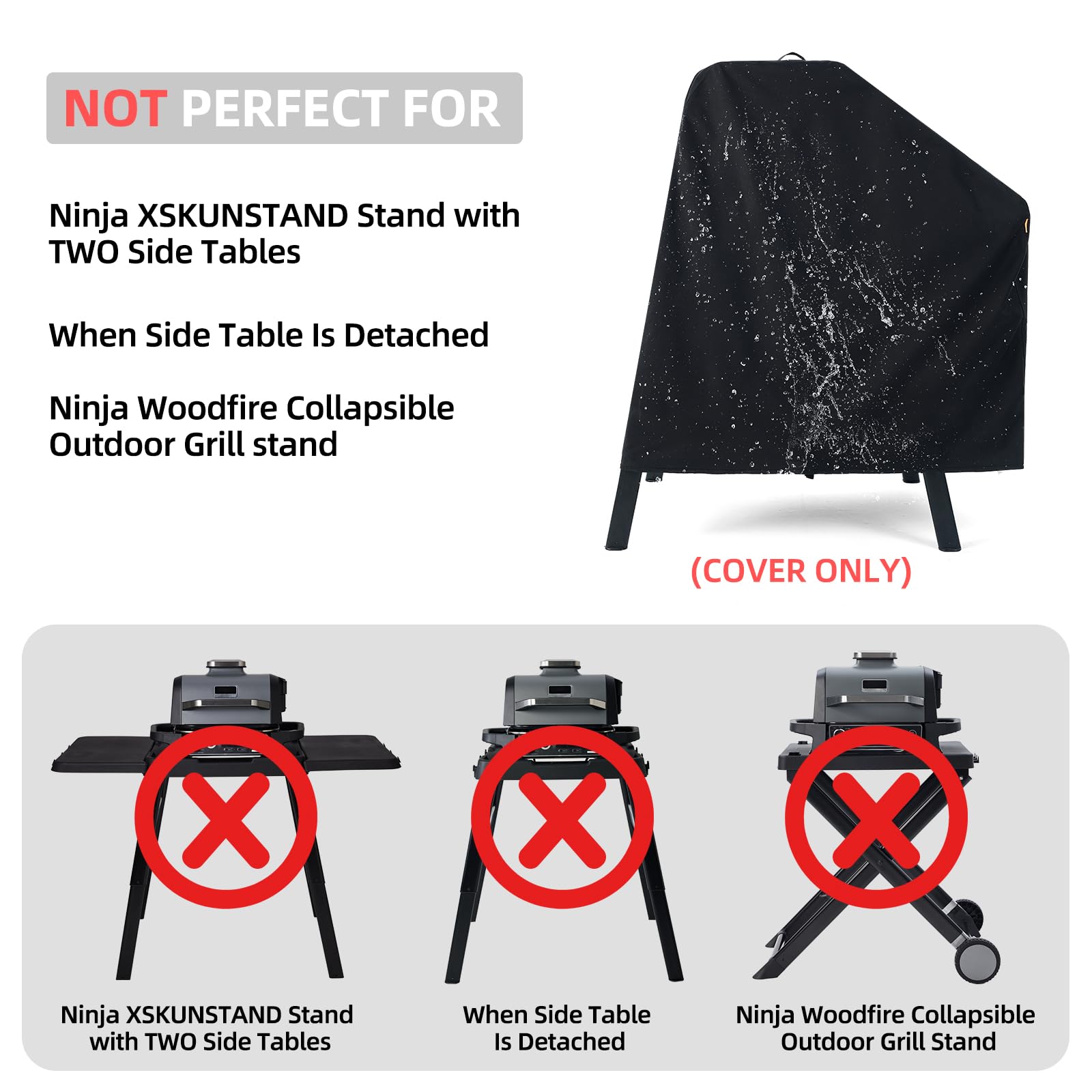 TRAVELIT Ninja OO101 pizza oven cover shields weather and dust.