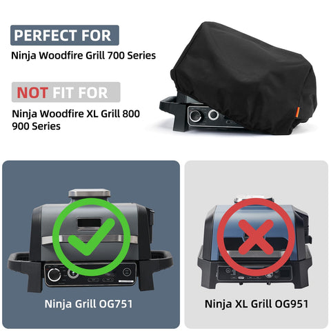 TRAVELIT Ninja Woodfire OG700 cover side pocket stores the power cord securely
