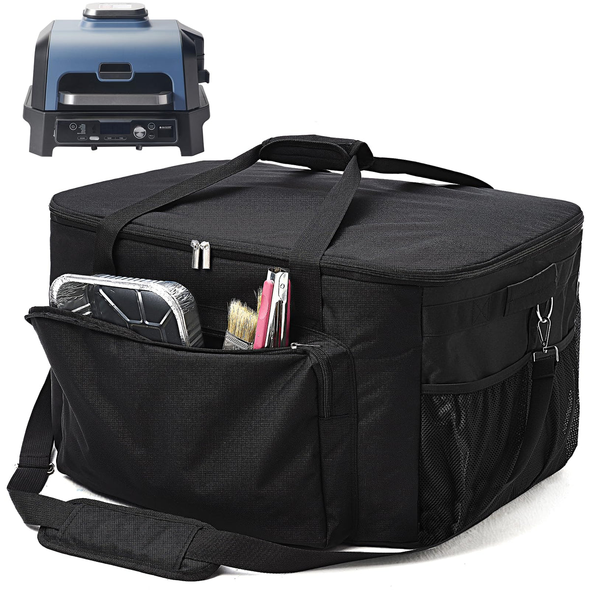 TRAVELIT Ninja Woodfire Pro XL carry bag front view, designed for easy transport.