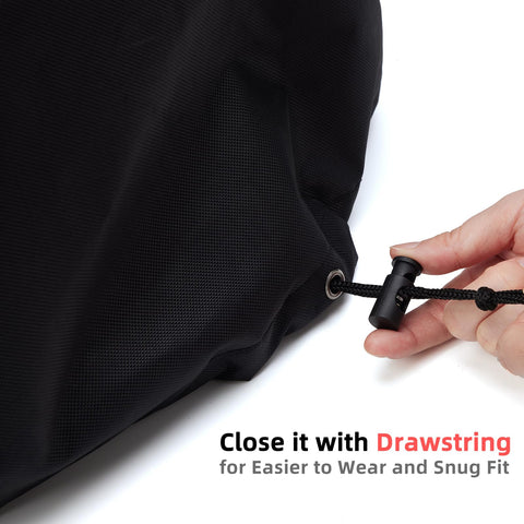 TRAVELIT Ninja Woodfire XL cover fabric detail highlights durable, fade-resistant material.
