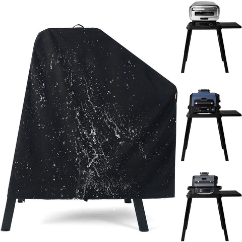 TRAVELIT Ninja XSKUNSTAND cover with side table keeps outdoor setup dry.