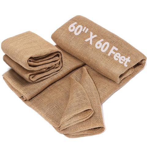 TravLand burlap aisle runner enhances rustic wedding ceremonies with natural texture.