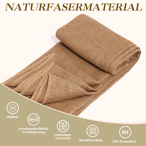 TravLand burlap wedding aisle runner adds rustic charm to ceremonies.