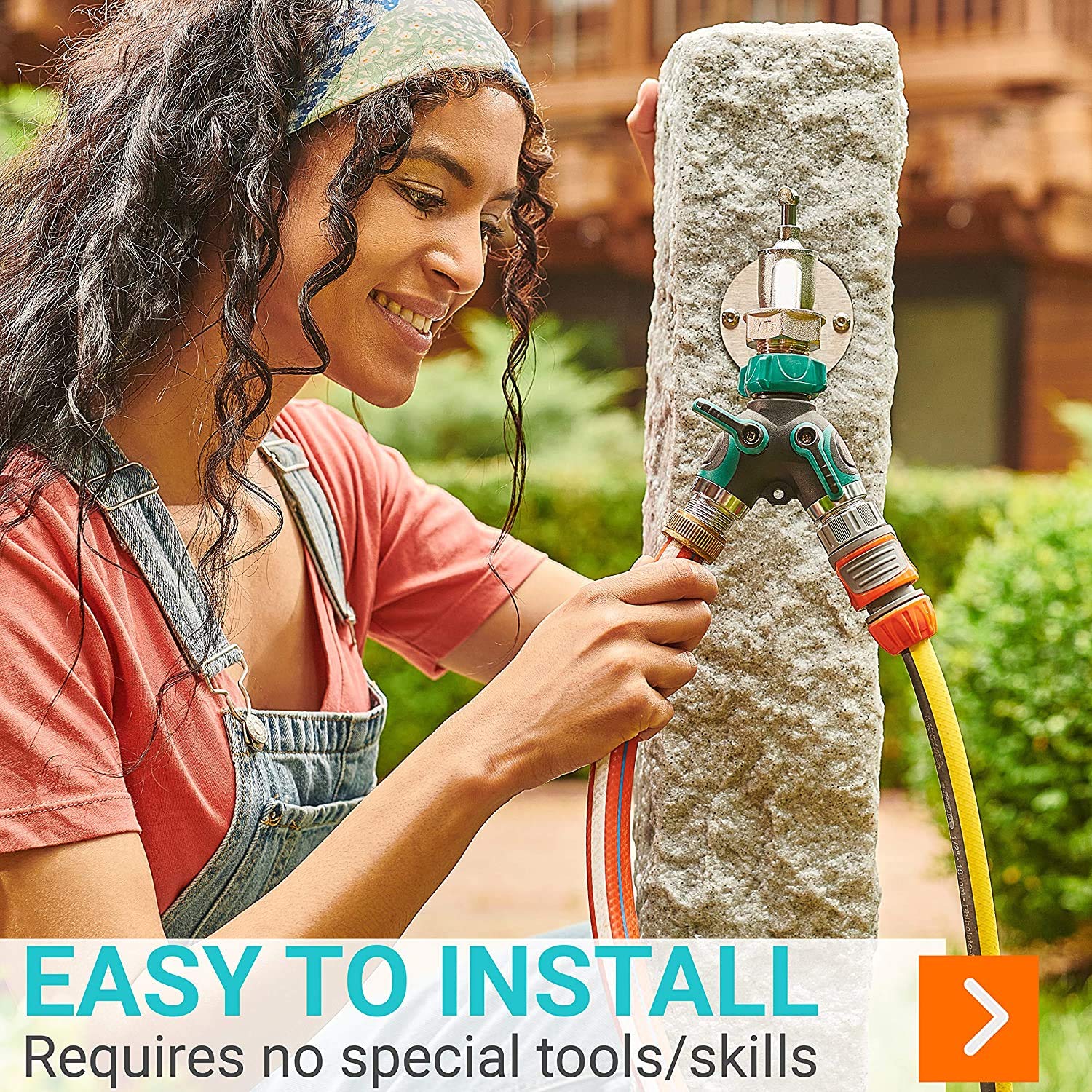 Trazon easy-install design saves time attaching to any spigot.