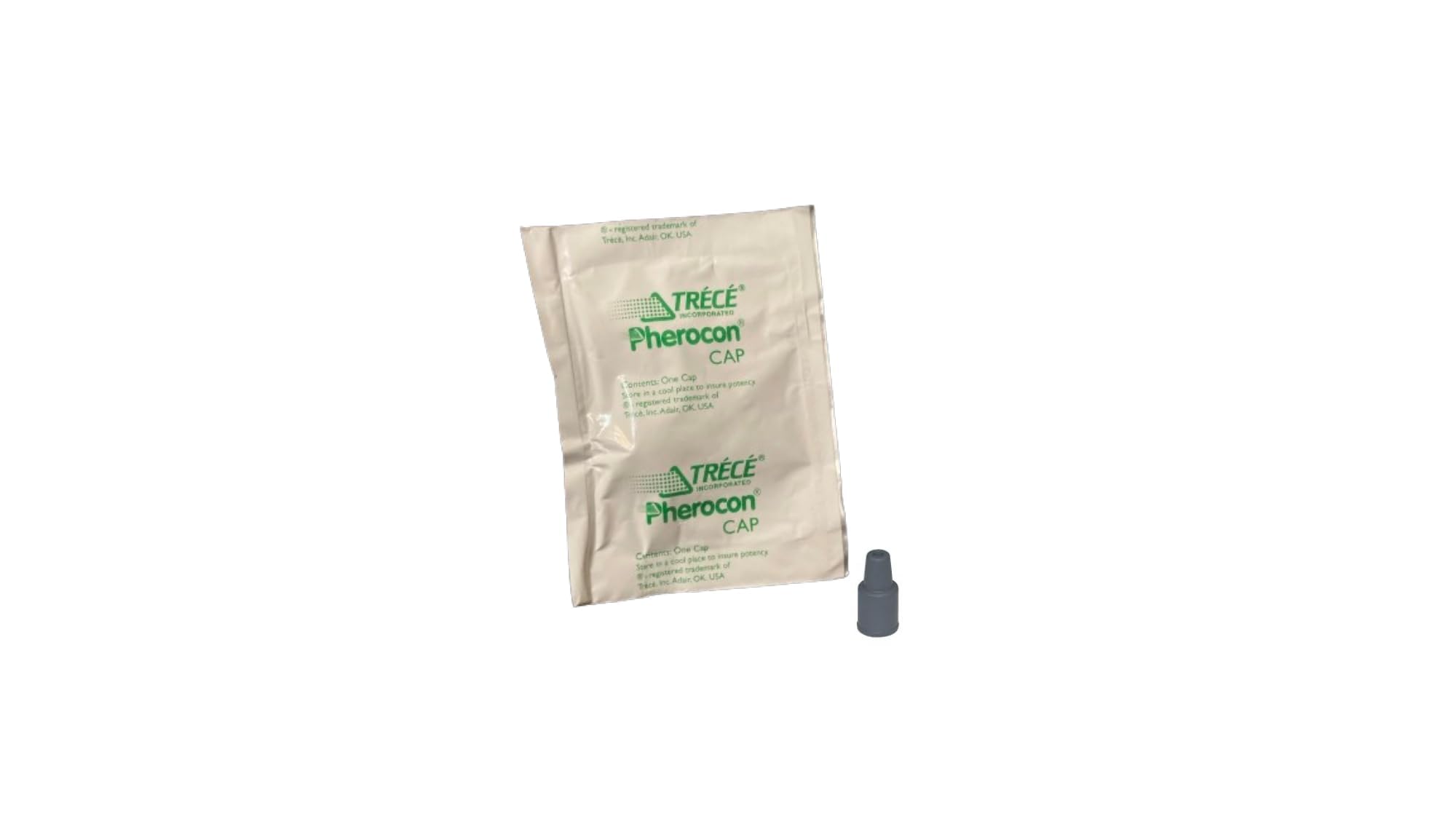 Trece lures invite leafminers into the sticky delta, reducing potential damage without spraying.