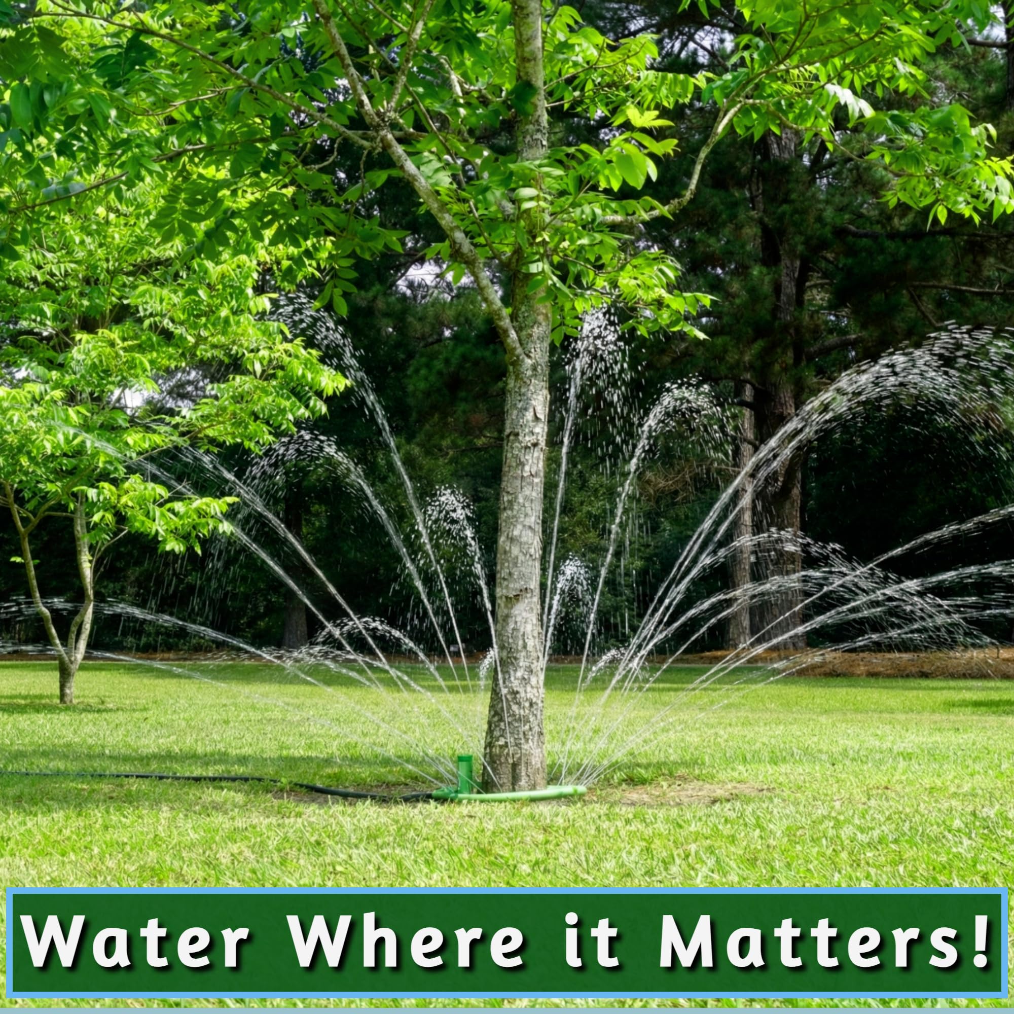 Tree Hugger adjustable valve enables customizable flow for saplings to mature trees.