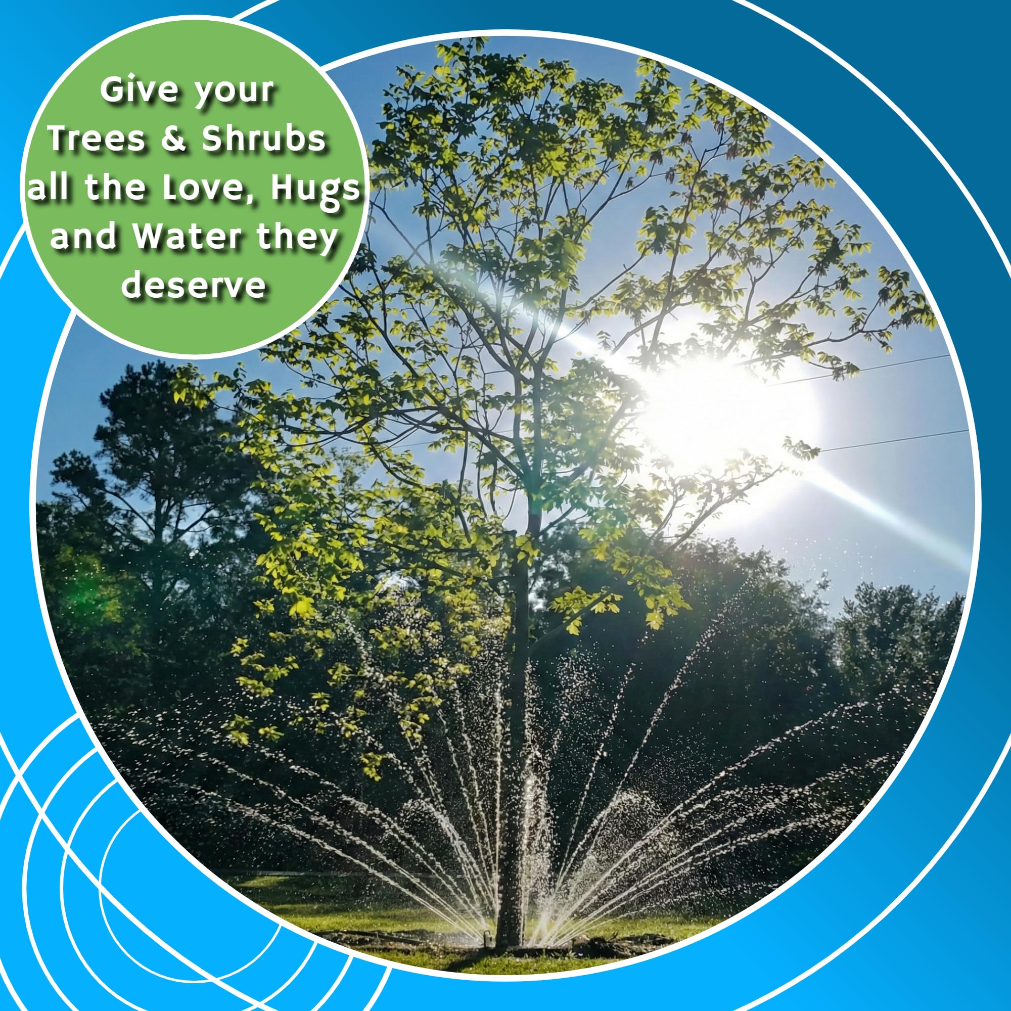 Tree Hugger portable design lets you move the ring between plants with ease.