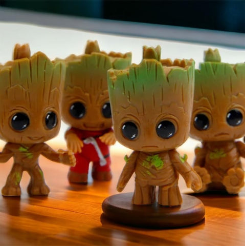 Tree Men on dashboard decor for car interior whimsy.