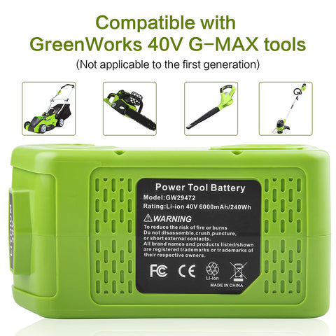 TREE.NB 6000mAh 40V battery with LED indicator shows power level