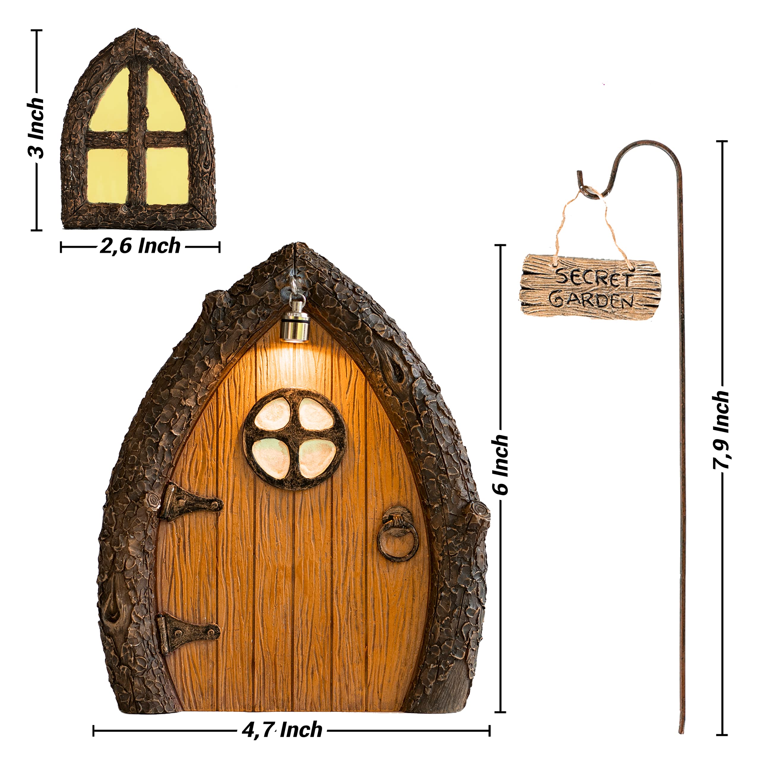 Tree Poetry fairy door makes a charming gift for kids and garden lovers.