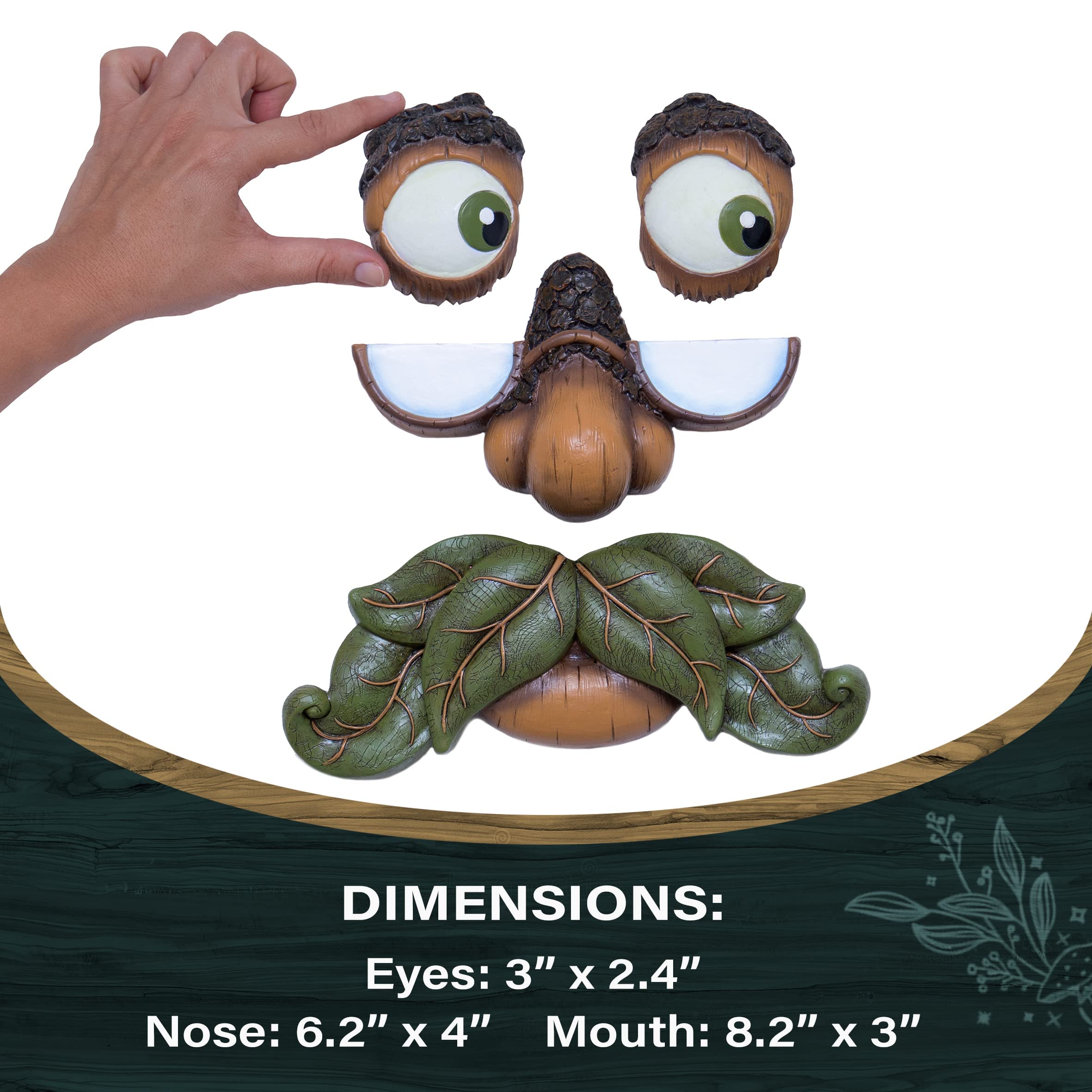 Tree Poetry glow-in-the-dark eyes add nighttime personality to your yard.