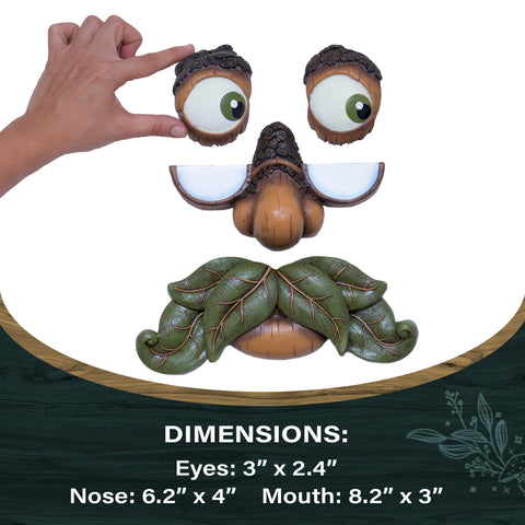 Tree Poetry glow-in-the-dark eyes add nighttime personality to your yard.