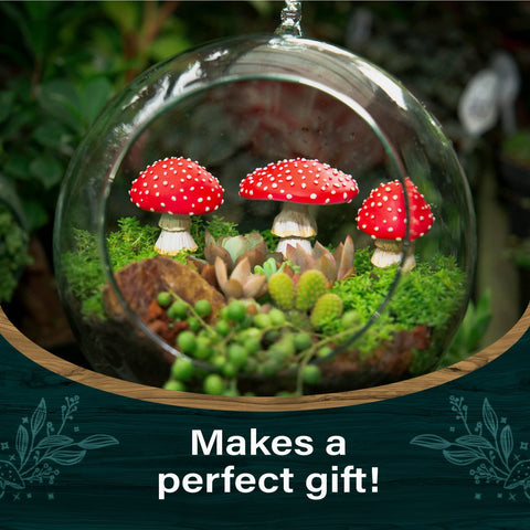 Tree Poetry weather-resistant polyresin mushrooms endure outdoor use in all seasons.