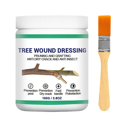 Tree Pruning Sealer in use on a fresh pruning cut for quick sealing.