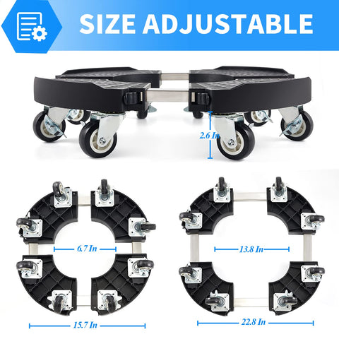 TreeGun heavy-duty plant dolly supports up to 500 lbs for large pots
