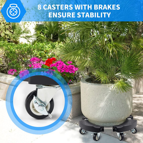 TreeGun outdoor indoor plant cart for versatile placement