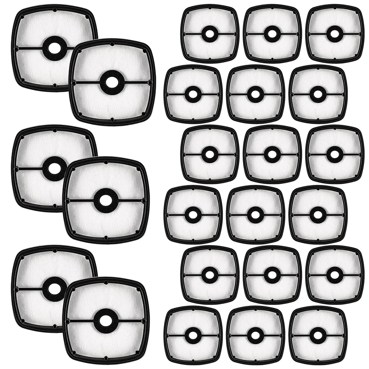 Treela 30pc air filter pack for Echo SRM210/SRM225, improves airflow.
