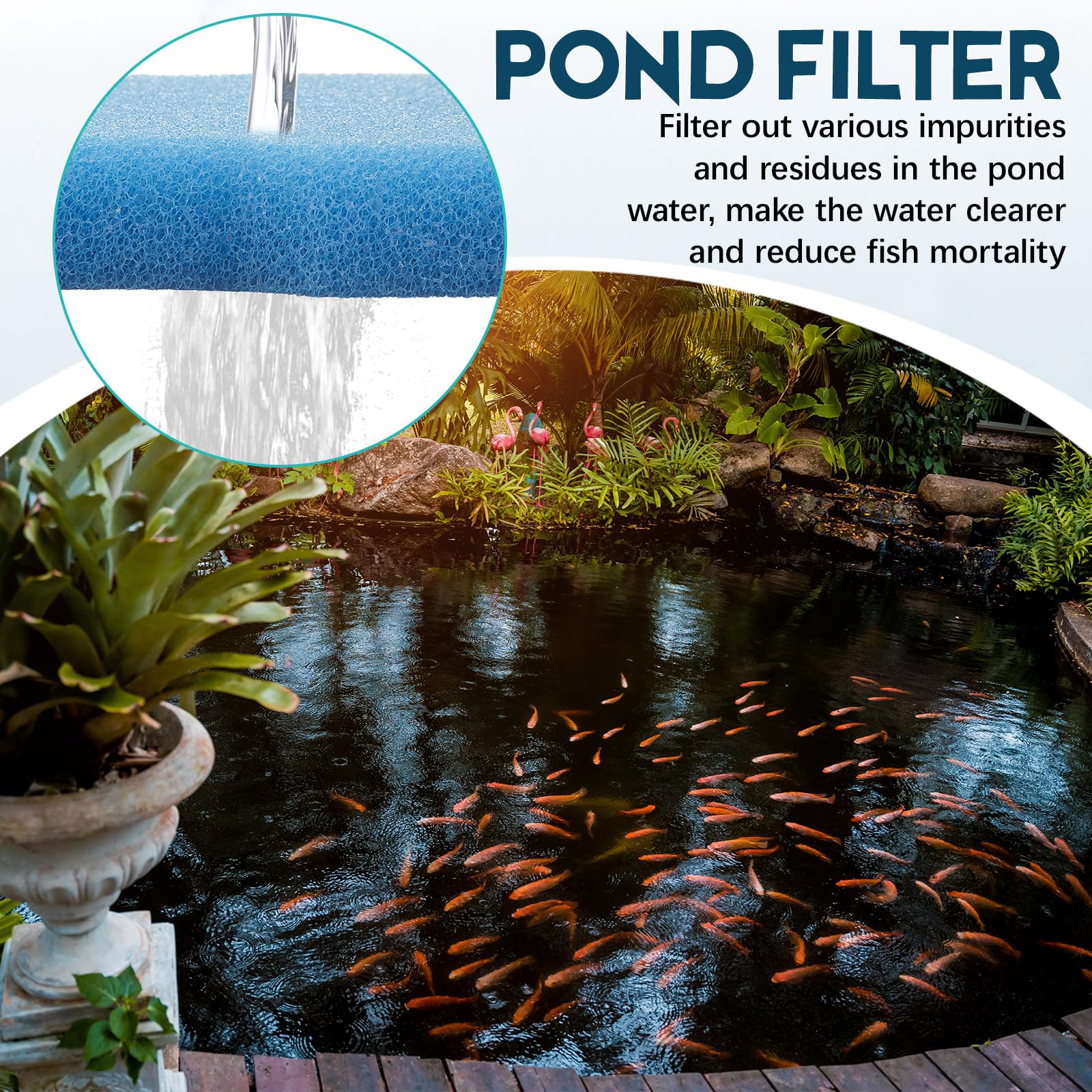 Treela all-in-one CU6000-compatible pad fits compact pond systems.
