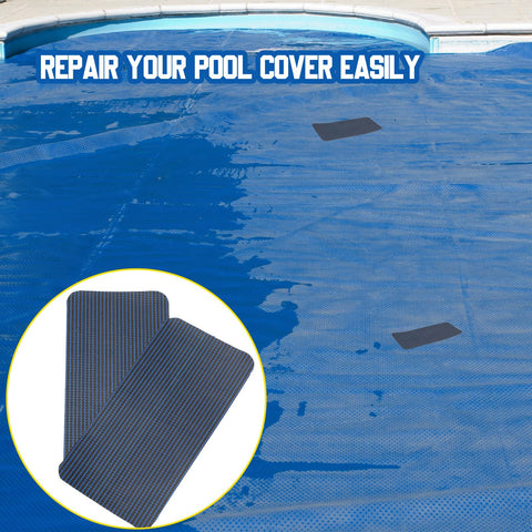 Treela blue in-ground pool patch extends coverage and reinforces damaged areas.
