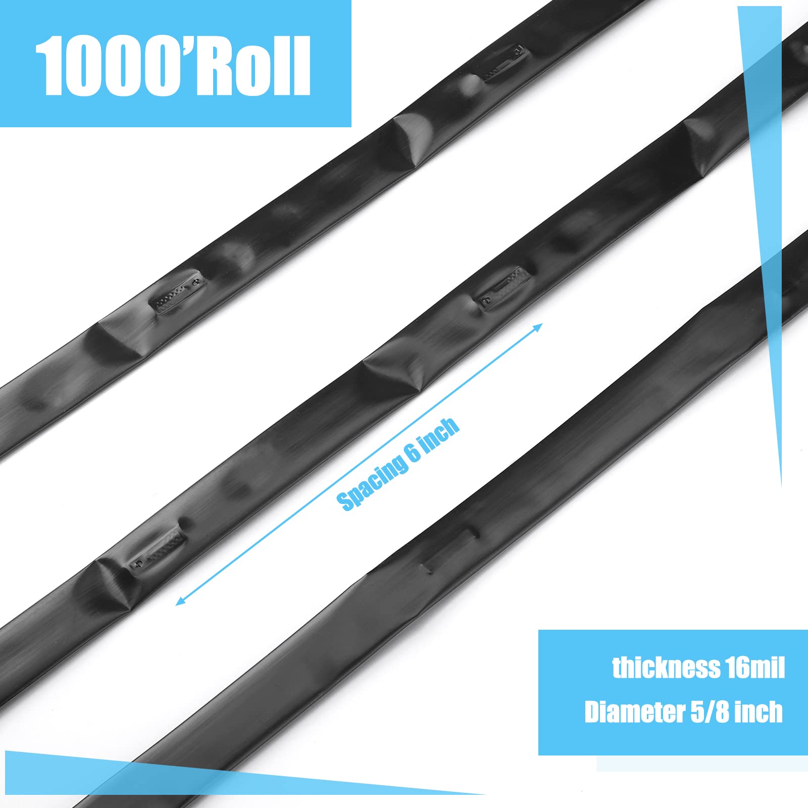 Treela drip tape with injection-molded drippers for even distribution