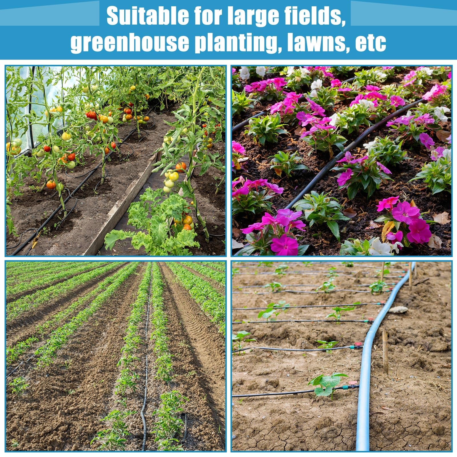 Treela drip tape suitable for wide landscape irrigation layouts