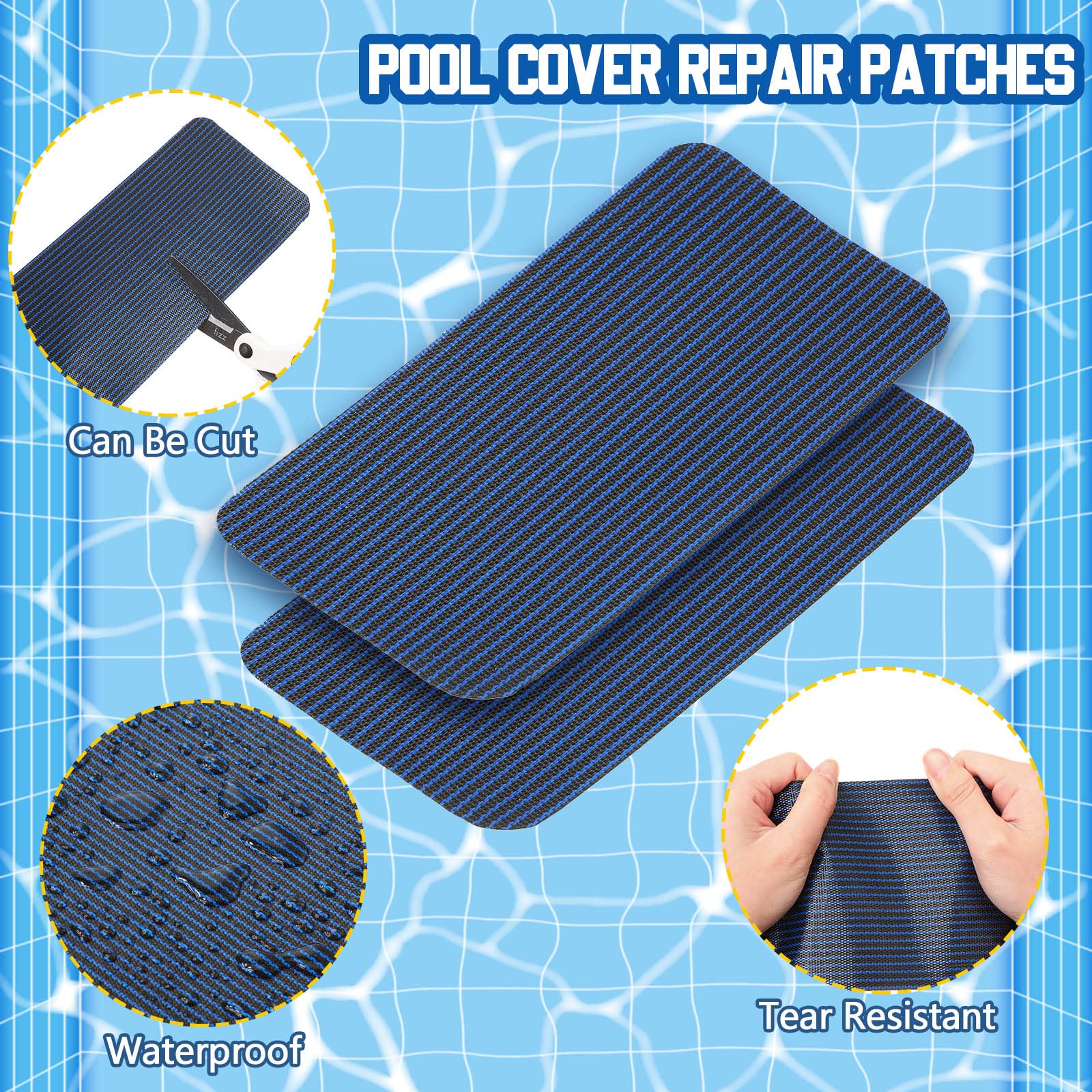Treela patch kit six pieces supports durable double-layer repair for safety covers.