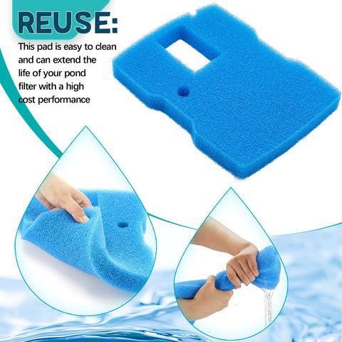 Treela blue sponge pad is reusable for freshwater and saltwater.