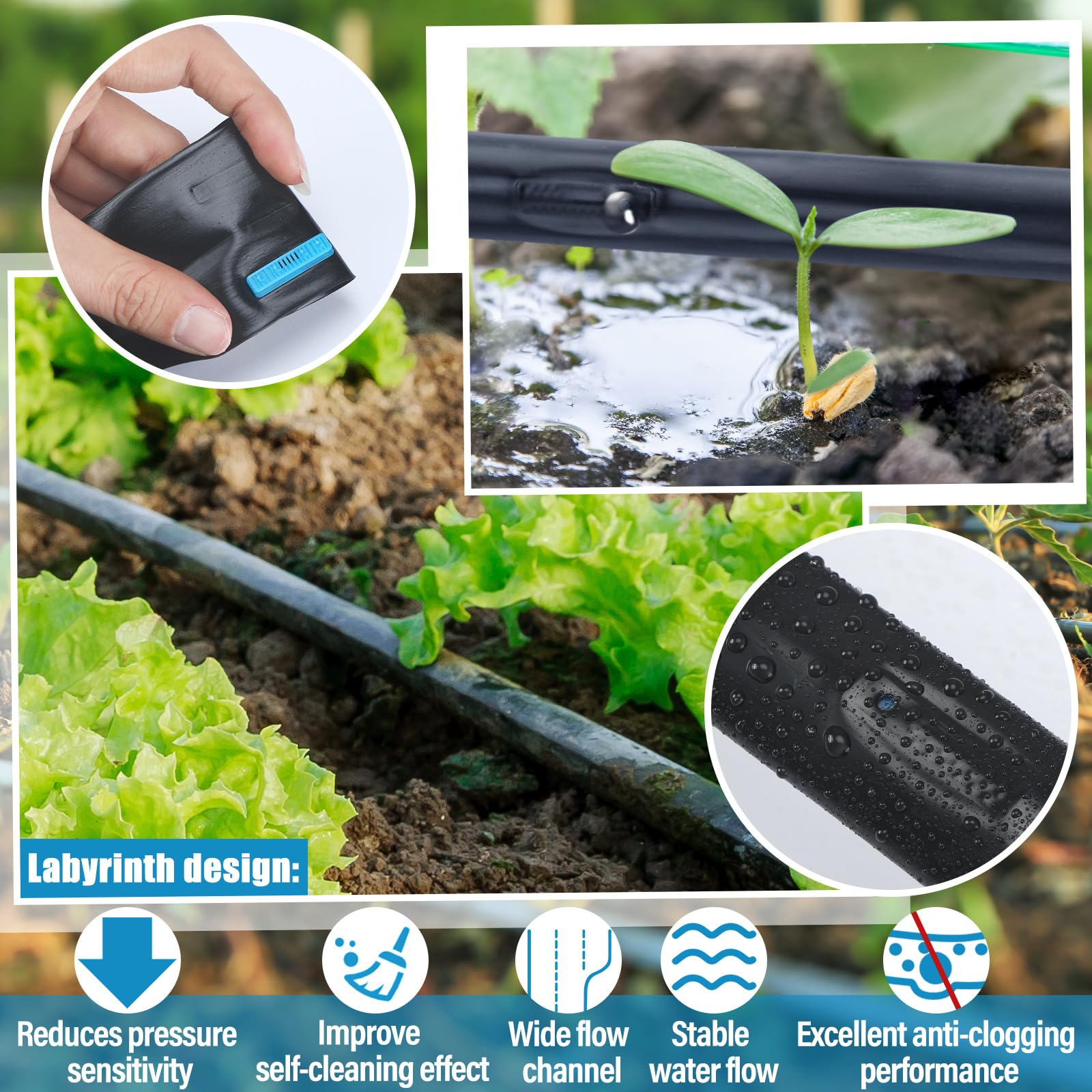 Treela UV‑resistant drip tape designed for outdoor use