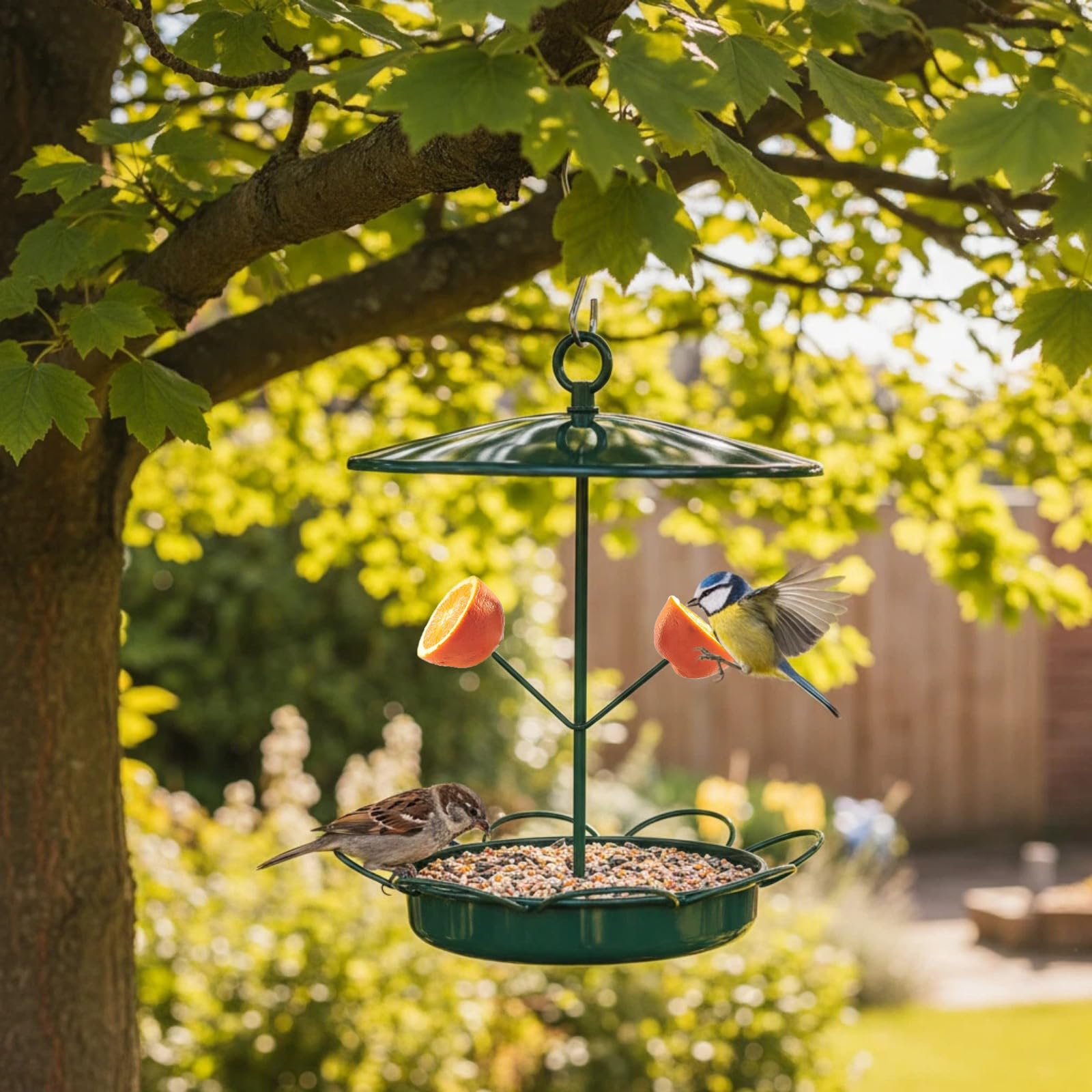 TREELYWOOD hanging bird feeder easy installation for quick setup.
