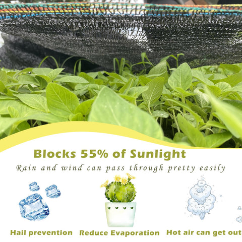 Treevex HDPE knit mesh is tear-resistant for durable outdoor shading.