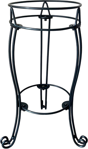 TREEZITEK gazing ball stand 19.5 inches tall for 10–12 inch globes, sturdy outdoor display.