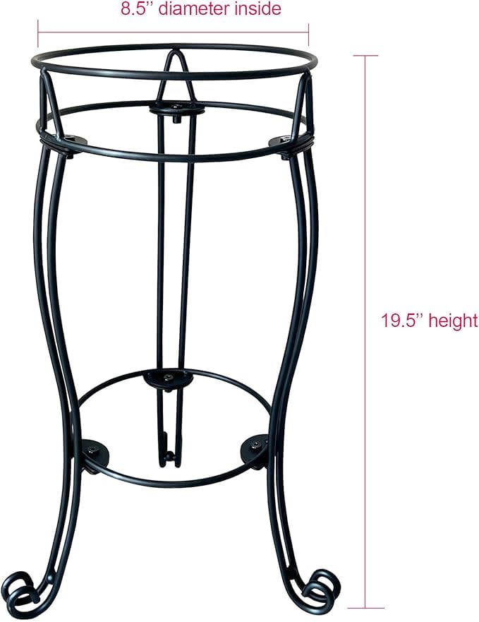 TREEZITEK heavy-duty iron stand with triple-leg design keeps globe secure.