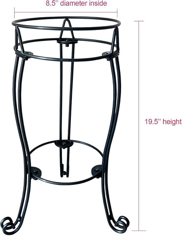 TREEZITEK heavy-duty iron stand with triple-leg design keeps globe secure.
