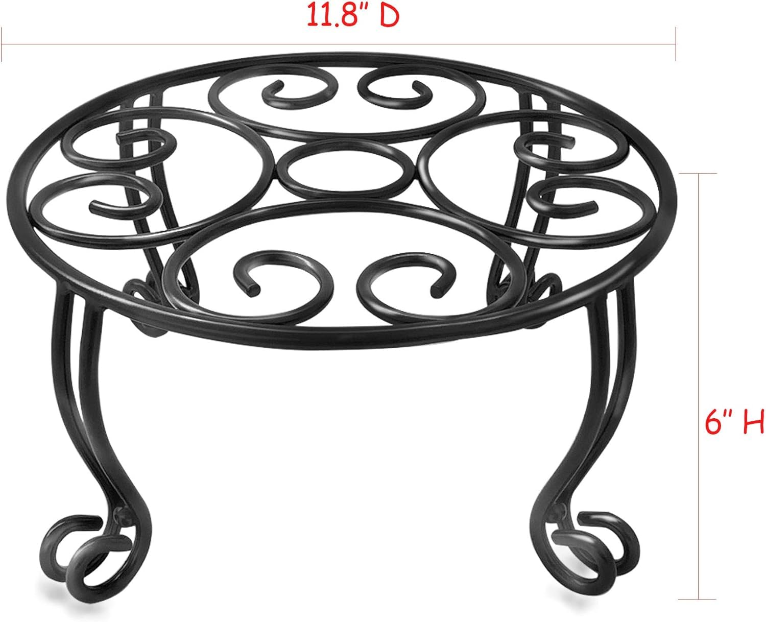 TREEZITEK sturdy four-leg iron design provides stability.
