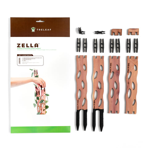 Treleaf Zella end caps securing connections for quick assembly