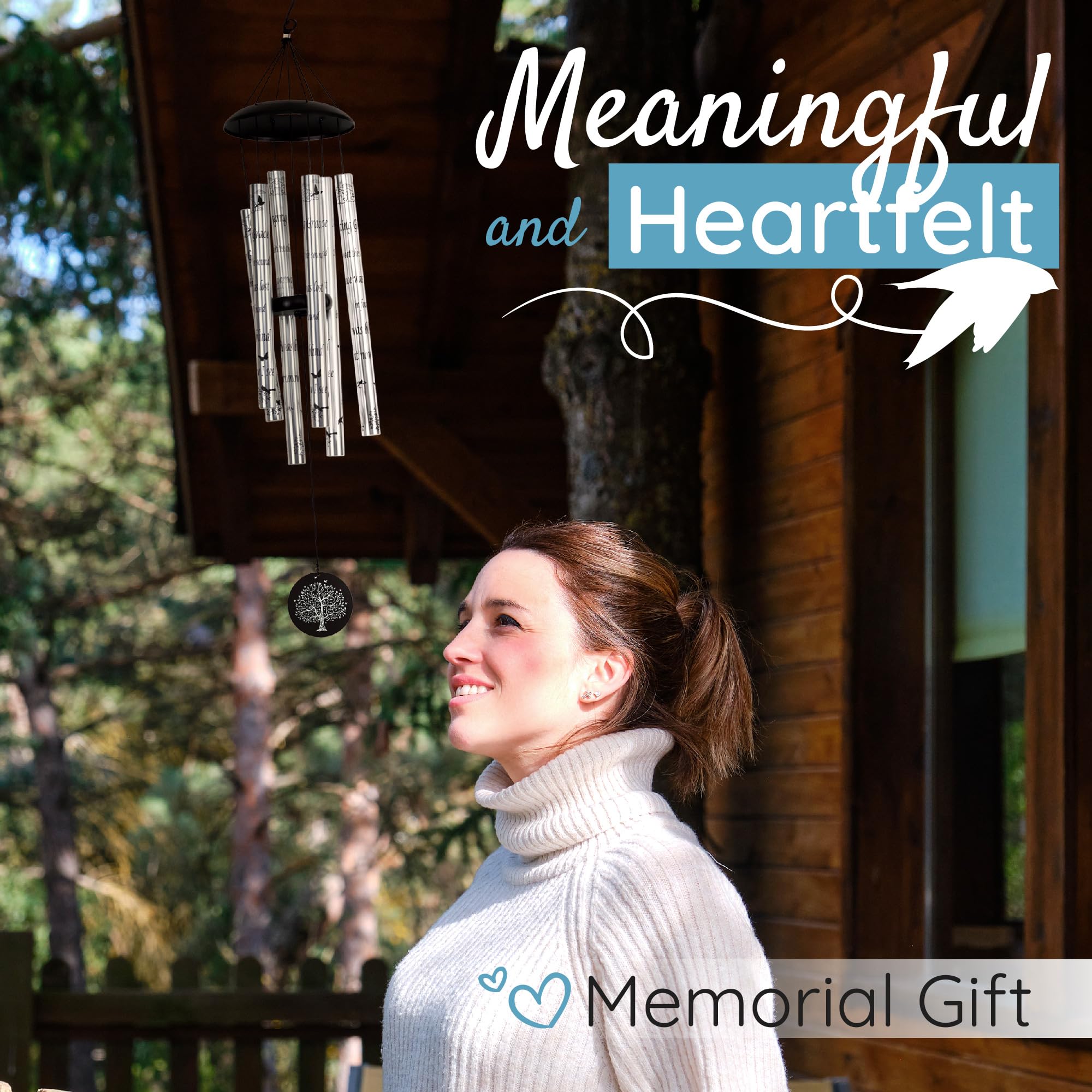 Trend Jockey Wind Chime gift packaging presents a thoughtful memorial or housewarming gift
