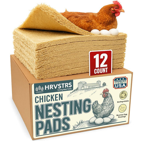 Trendiees chicken nesting pad 13x13 fits standard boxes for clean, organized egg collection.