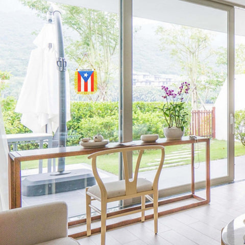 TrendPow Puerto Rico flag used as home or office decor.