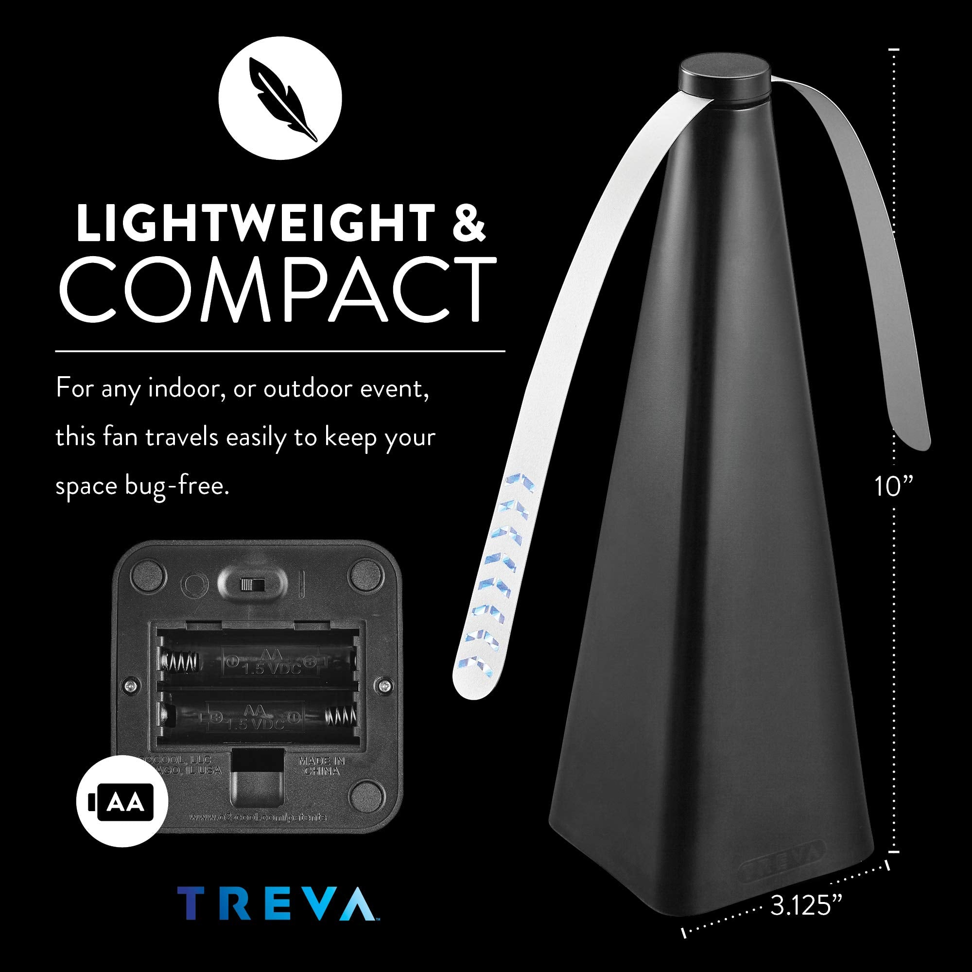 Battery-powered, portable design ideal for outdoor use