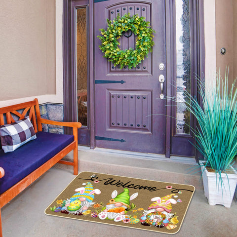 TREWAVE Easter bright-printing doormat stays vibrant through daily use.