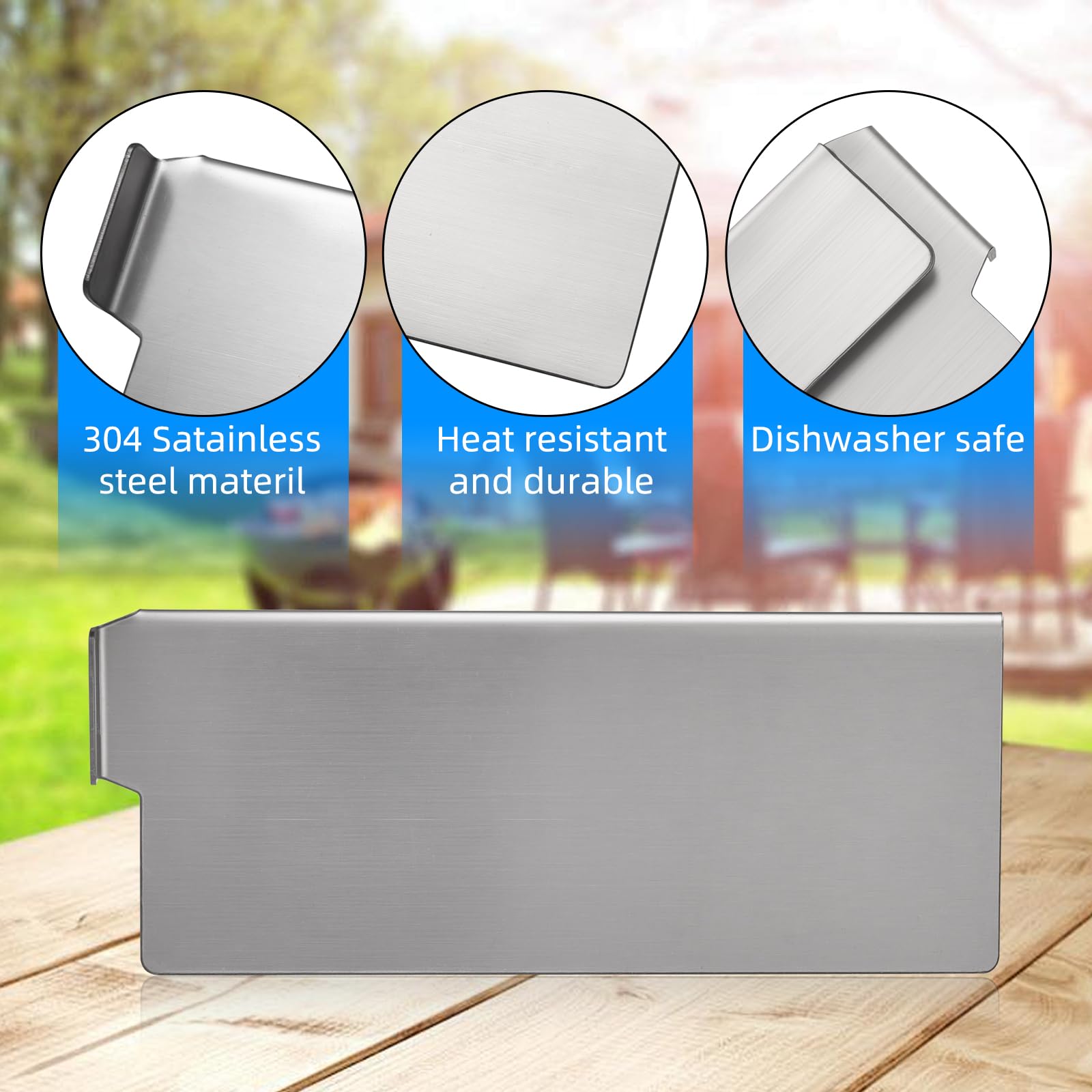 Trhretn stainless steel construction resists rust for durable outdoor use