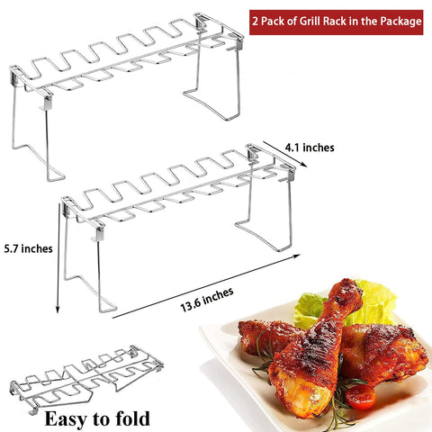 Triceratops dishwasher-safe rack cleans easily after barbecues.