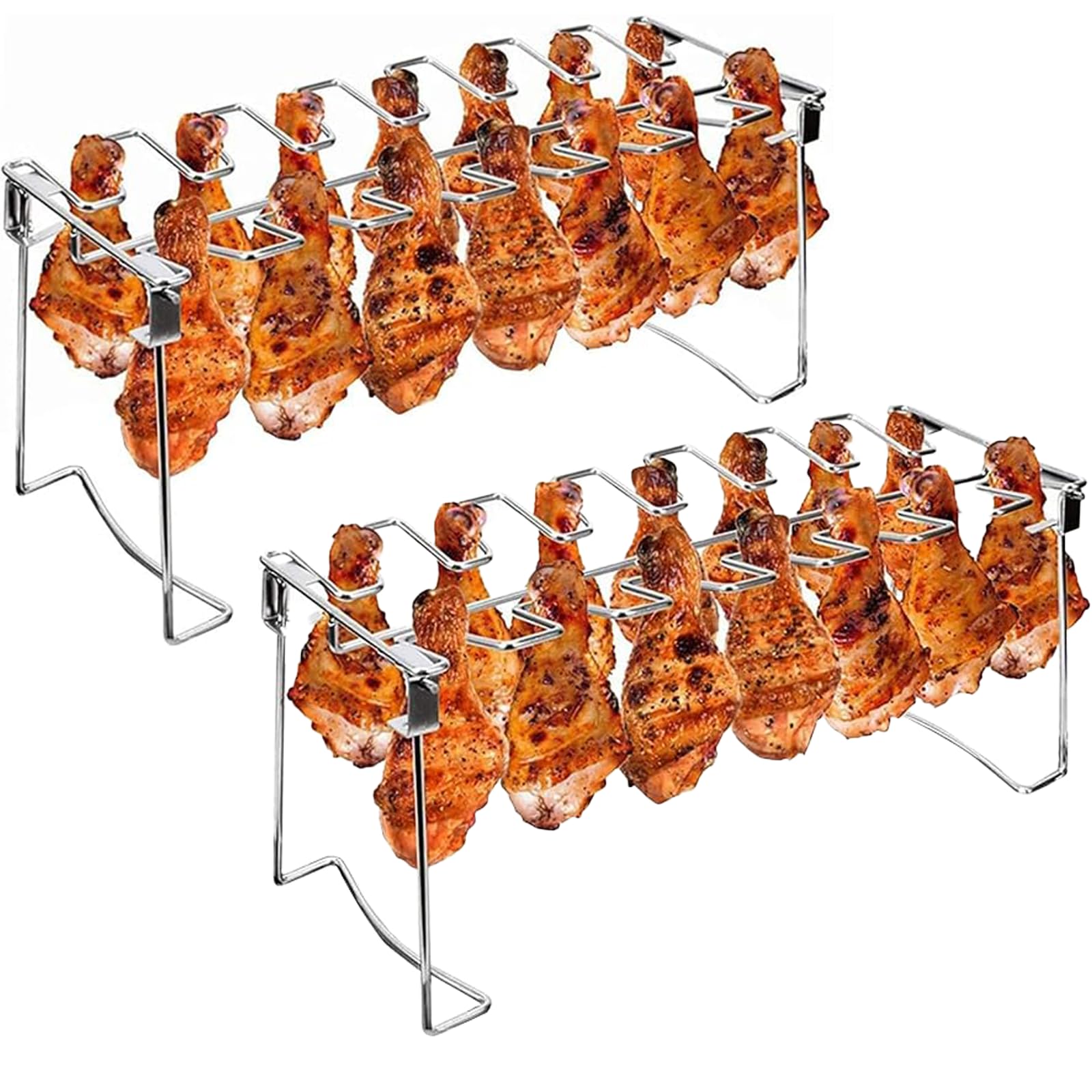 Triceratops two-pack grill racks suit picnics and parties.