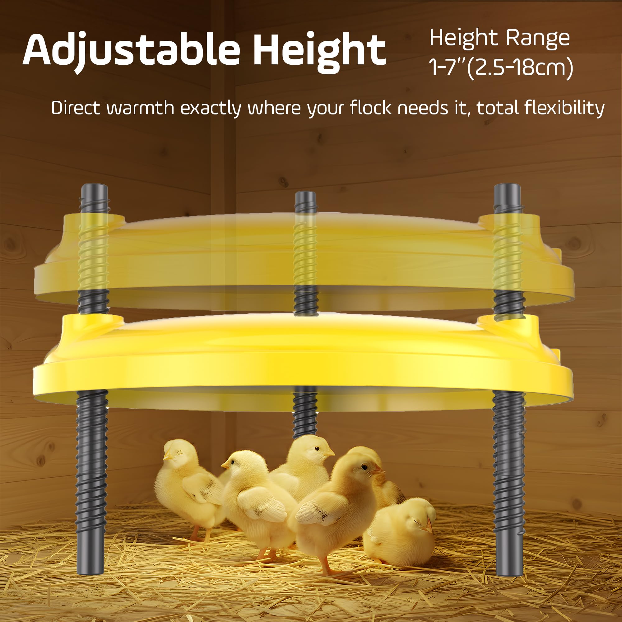 TRIOCOTTAGE Chick Heat Plate front assembly demonstrates easy setup and safe operation.