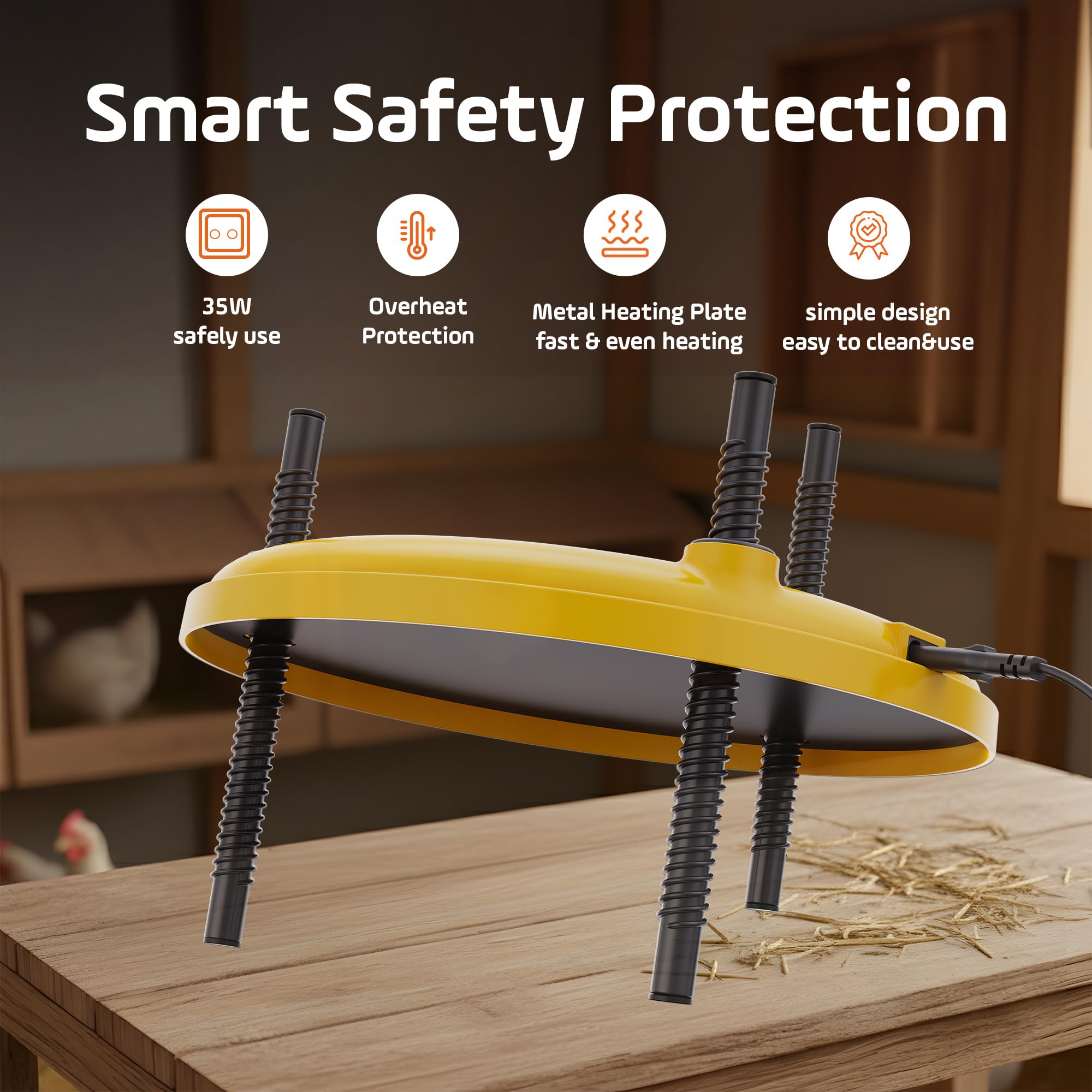TRIOCOTTAGE Easy-clean design keeps maintenance quick and mess-free.